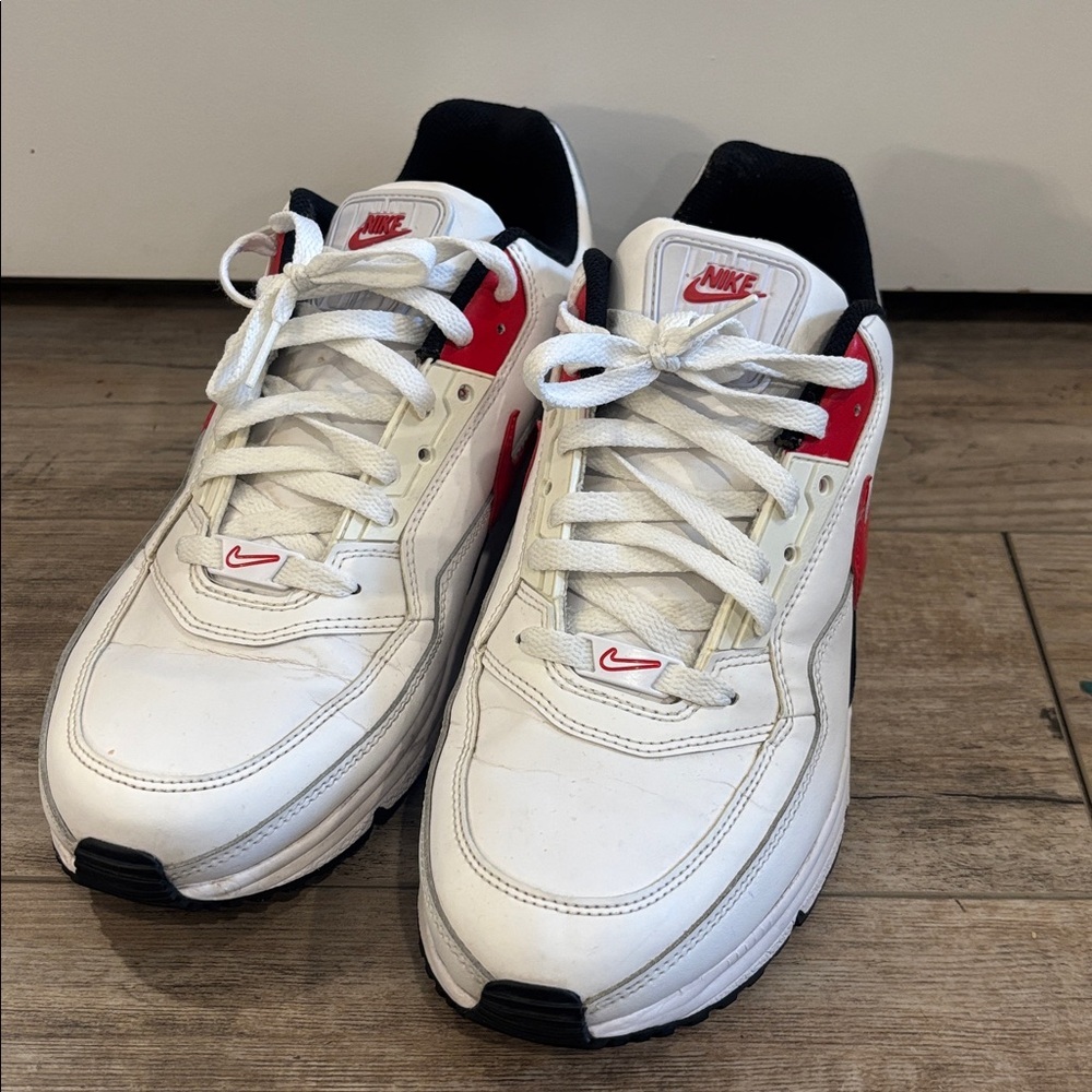Nike Air Max LTD 3 Shoes Men's Size 10.5 White University Red Black
